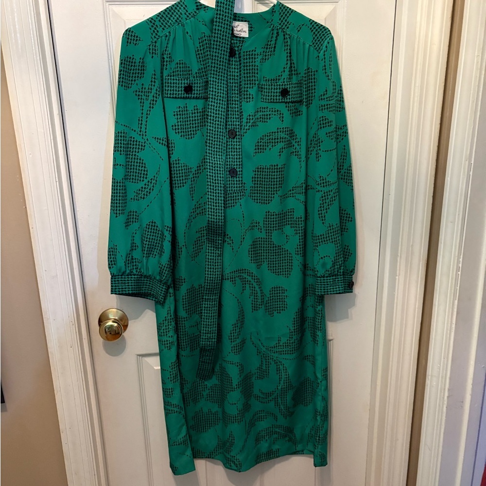 Green Patterned‎ Women's Dress